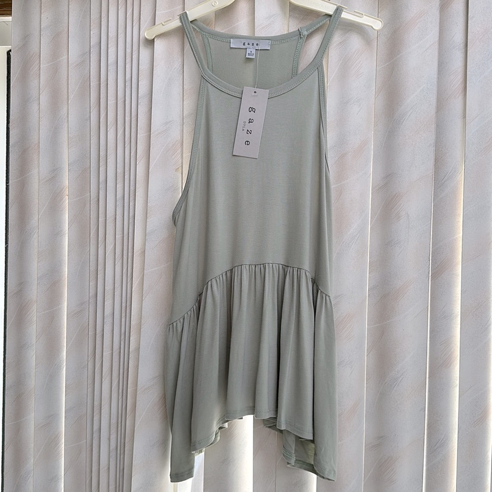 Gaze Peplum Tank Top